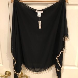 ❤️❤️Sheer overlay blouse